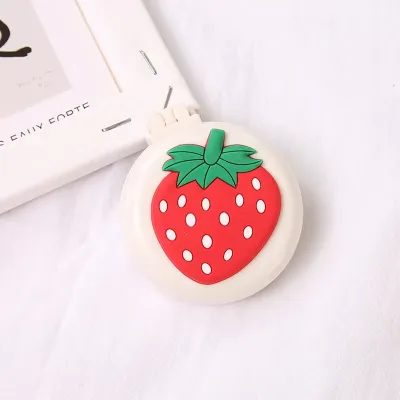 1 Pc Portable Cartoon Hair Comb With Mirror